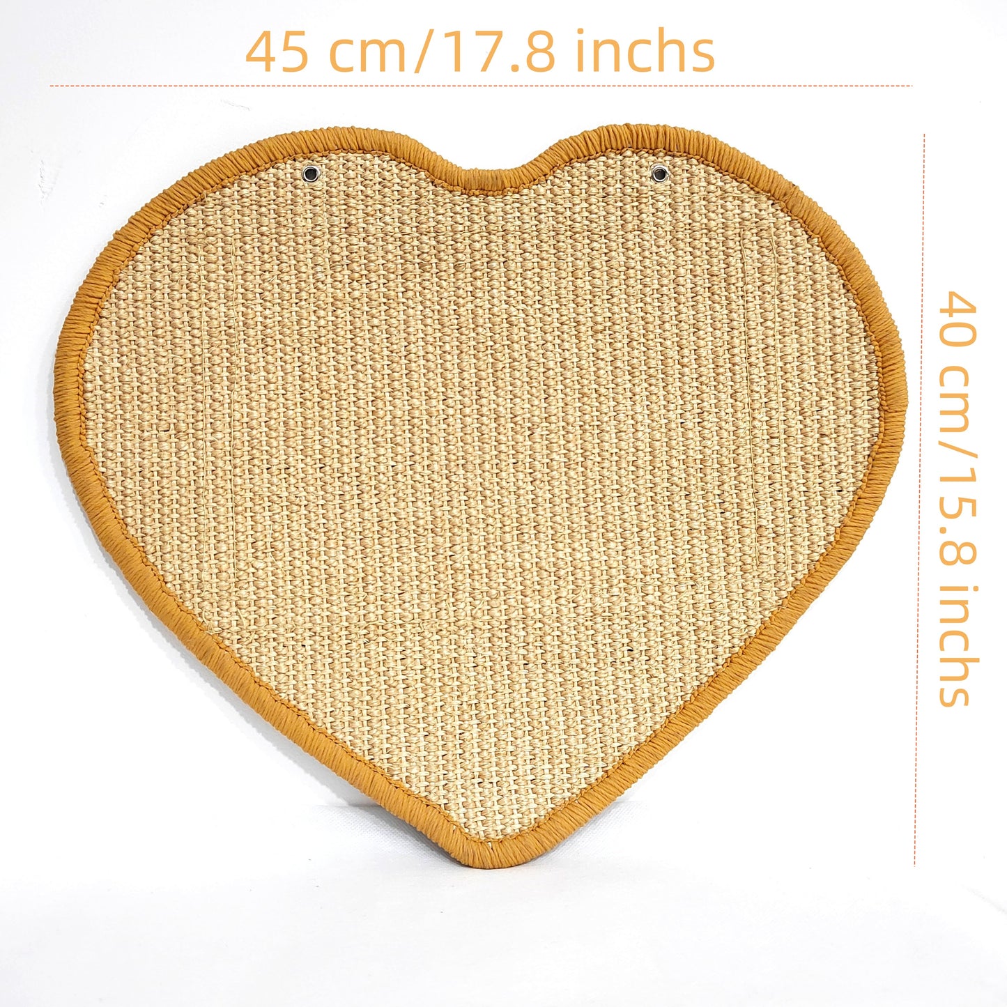 Heart-shaped Sisal Cat Scratching Board, Aesthetically Pleasing, Wear-resistant and Slip-proof, Comfortable Scratching Experience without Hurting Claws