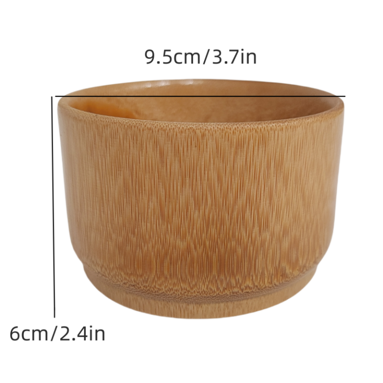 Natural and Environmentally Friendly Bamboo Pet Bowl, Simple and Fashionable Tableware for Dogs and Cats