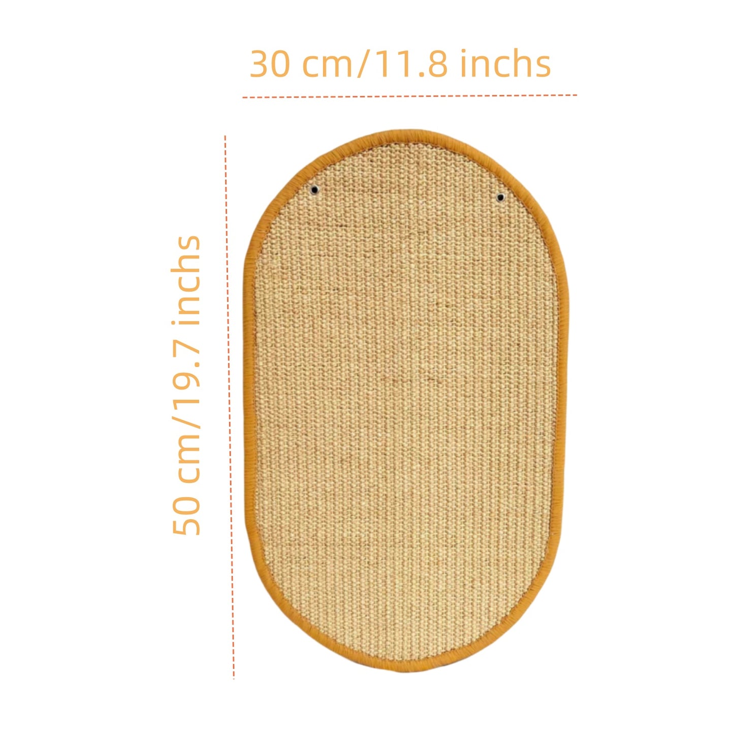 Customizable Oval Sisal Cat Scratcher: Natural Fiber, Tailored Shape, and Earth-Friendly