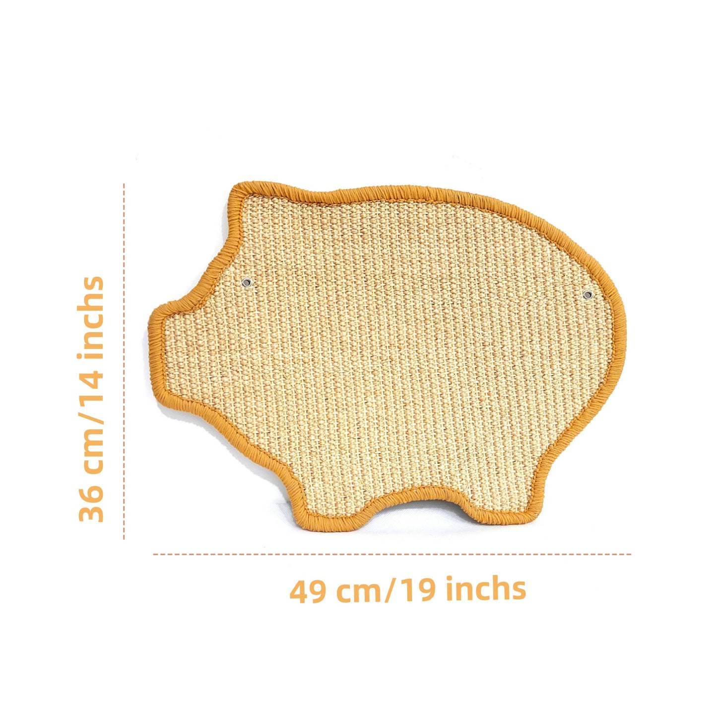 Cute Pig-shaped Cat Scratching Board, Made of Natural Sisal, Durable and Wear-resistant for Long-lasting Use, with Anti-slip Design