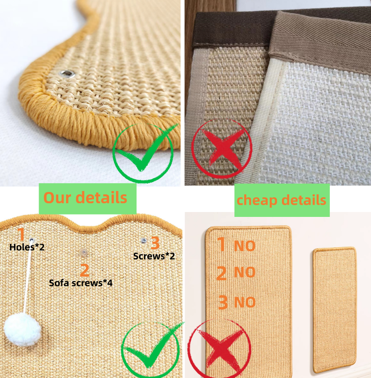 Cute Pig-shaped Cat Scratching Board, Made of Natural Sisal, Durable and Wear-resistant for Long-lasting Use, with Anti-slip Design