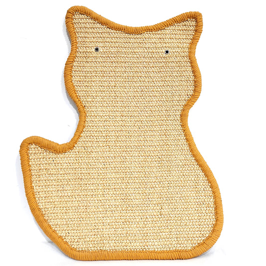 Fun Cat-shaped Sisal Cat Scratching Board, Unique and Novel Design, Made of Natural and Healthy Material, Wear-resistant and Durable