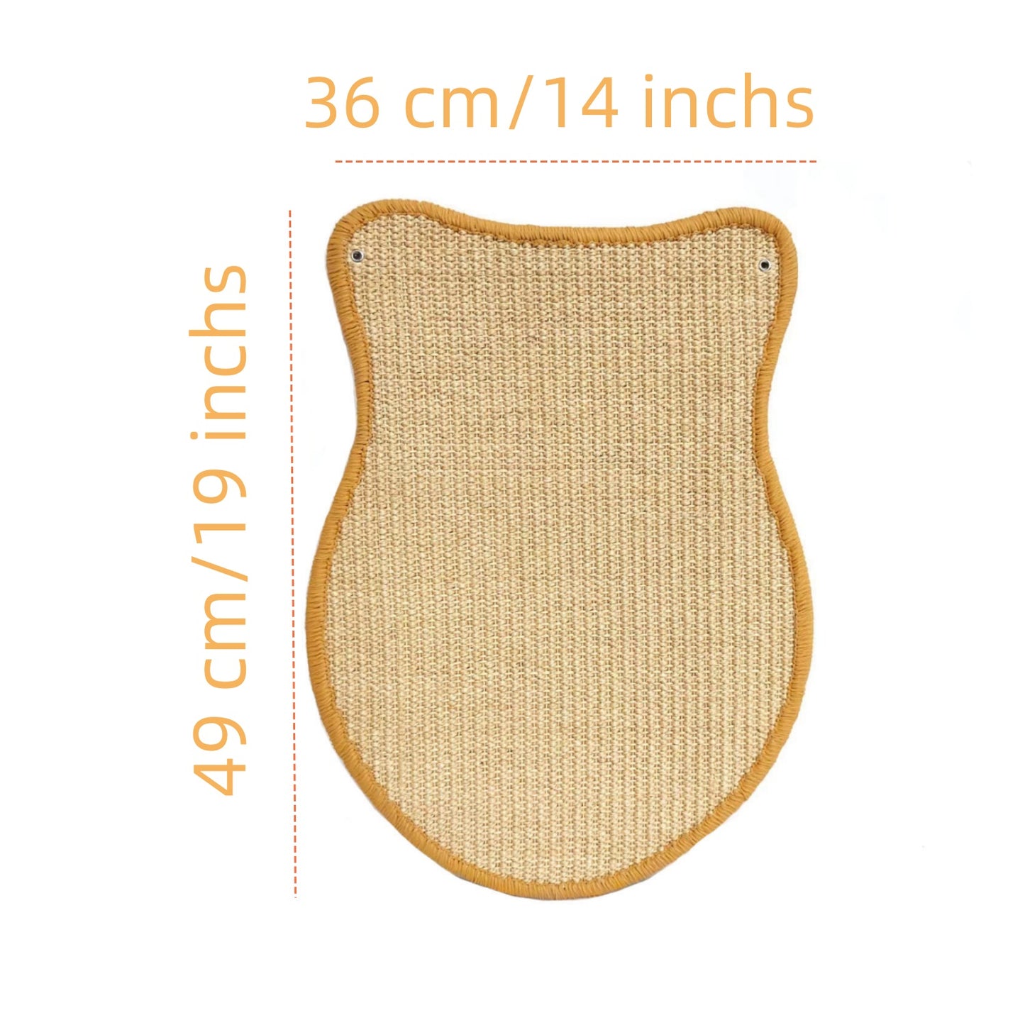 Customizable Fish-Shaped Sisal Cat Scratcher: Natural Fiber, Tailored Design, and Durable